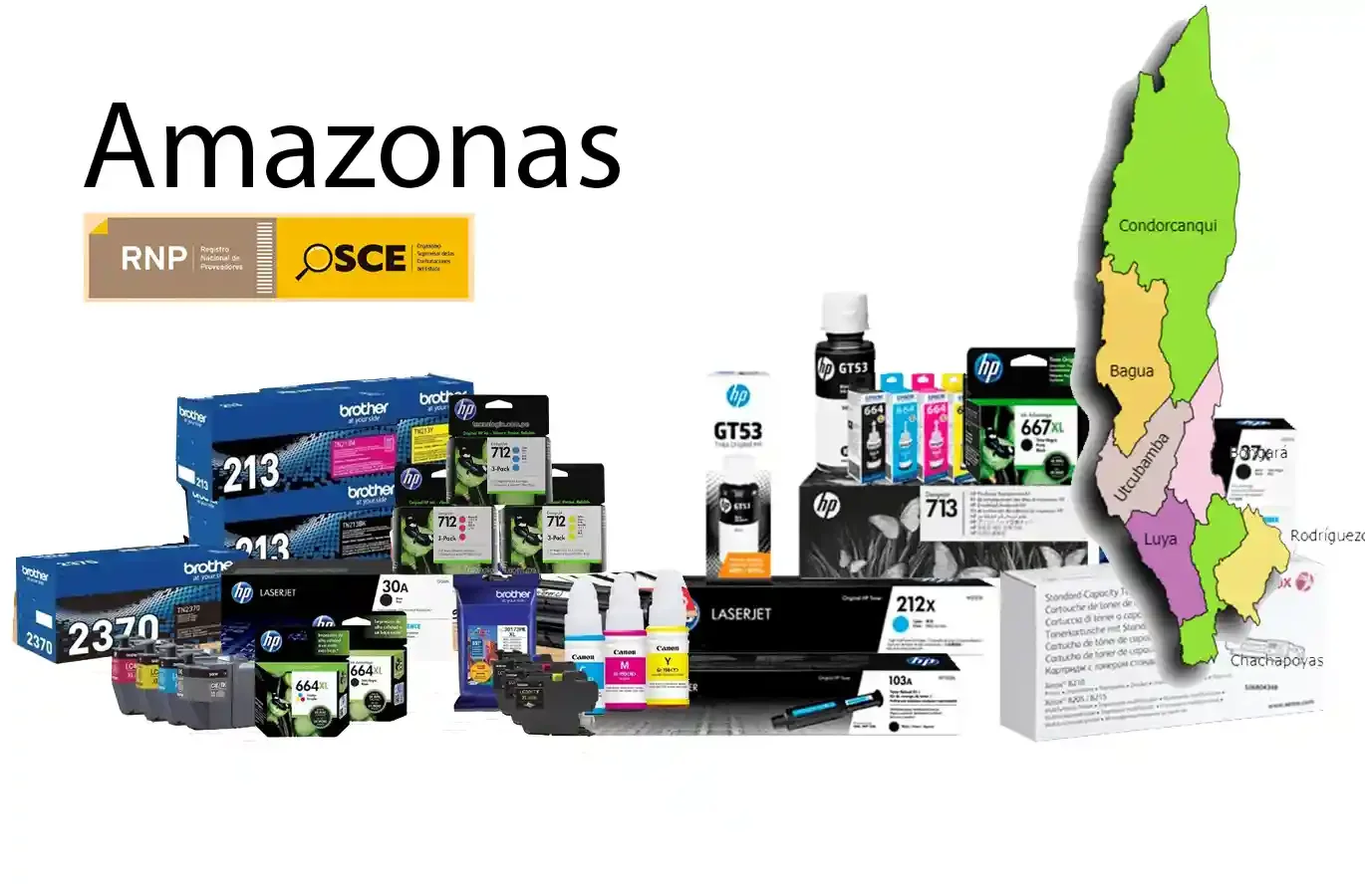 Venta de Suministros de Impresora Originales en Amazonas