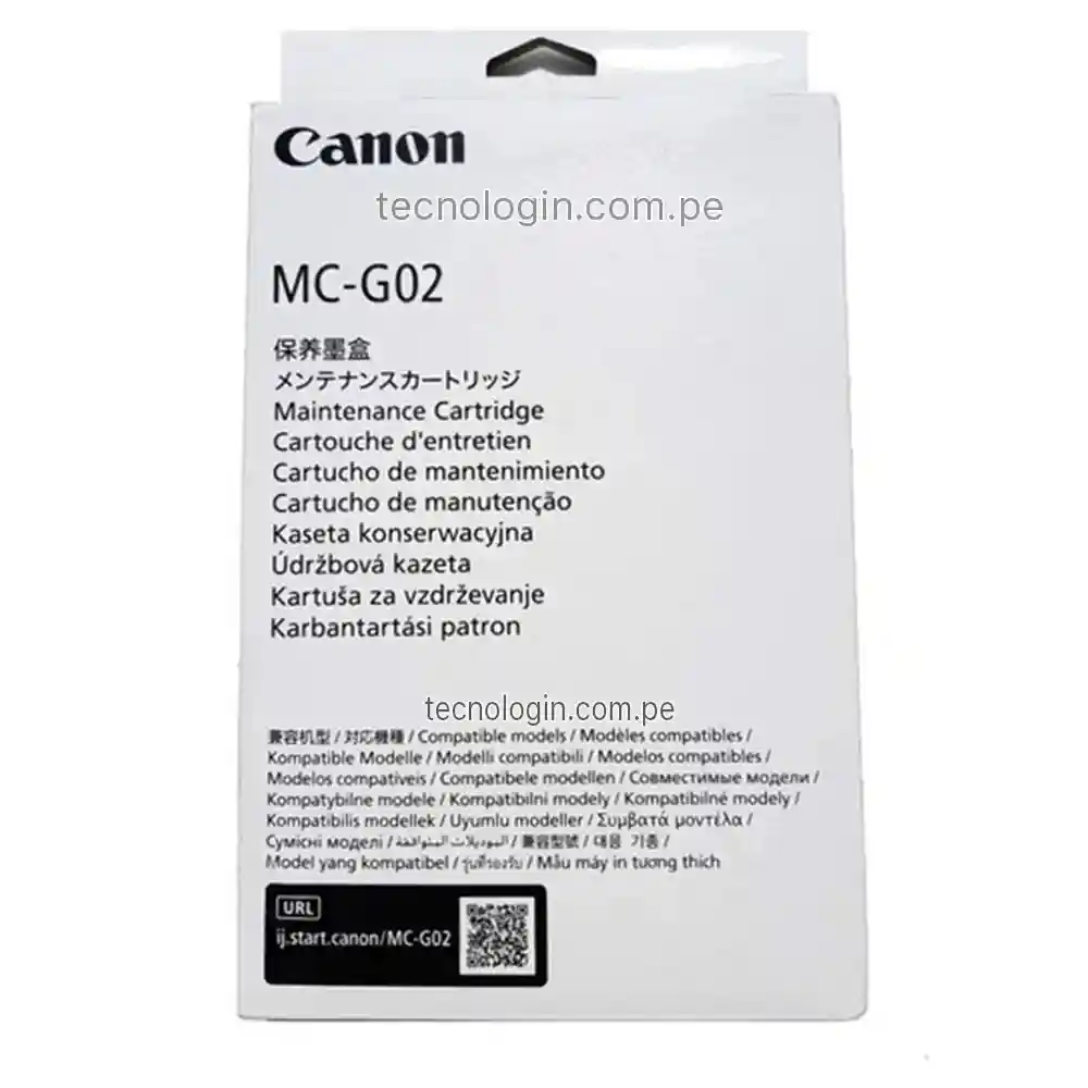 Cartucho De Mantenimiento Canon MC-G02 Pixma G2160, G3160