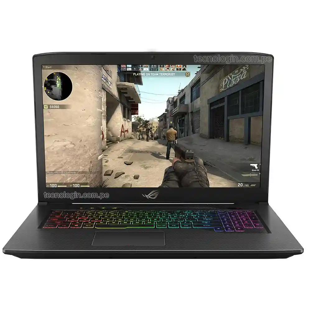 Laptop Gamer Asus GL503VD-EB72 Intel Core i7-7700HQ, 16GB Ram, 1TB+128GB SSD, T. Video Nvidia GTX 1050 4GB,15.6″ FBD