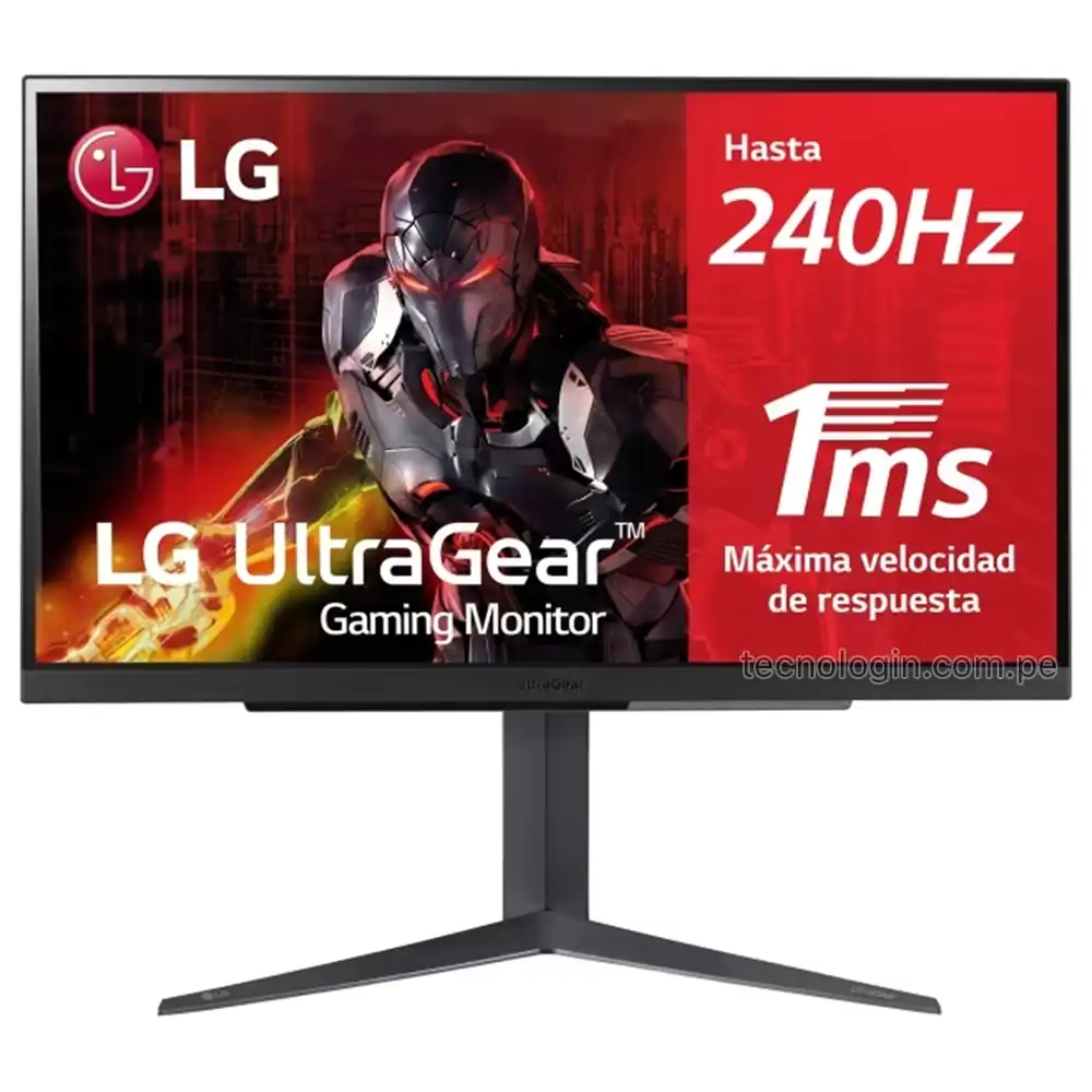 Monitor Gamer LG 27GR83Q 27 Pulgadas 240Hz, HDMI x2, DP, HP-Out, USB 3.0 x3