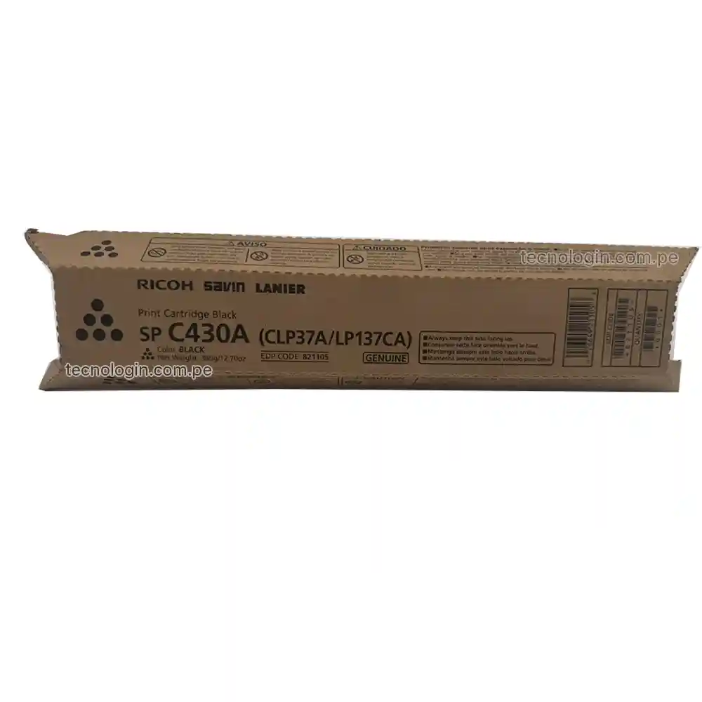 Toner Ricoh 821105 Negro Aficio SP C430DN, C431DN, C440DN