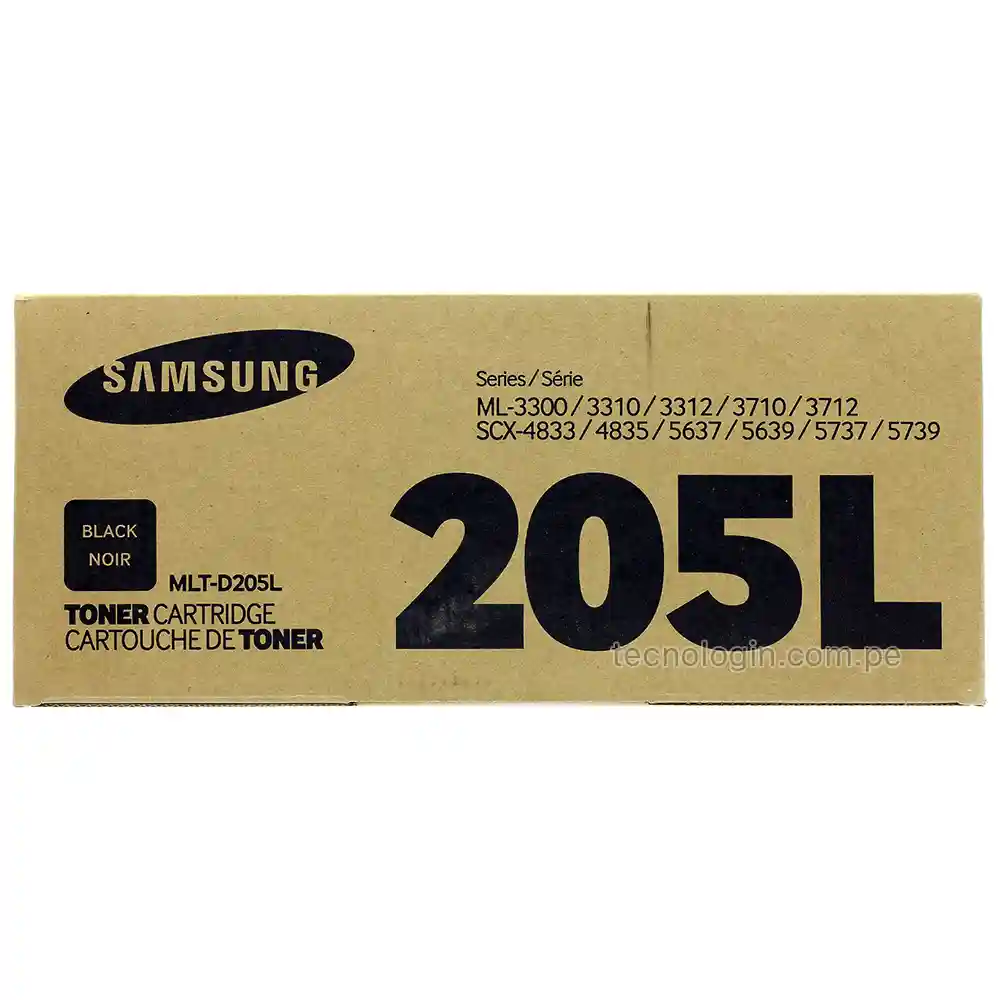 Tóner Samsung MLT-D205L ML-3310, 3710,ML-3712ND, SCX-4833