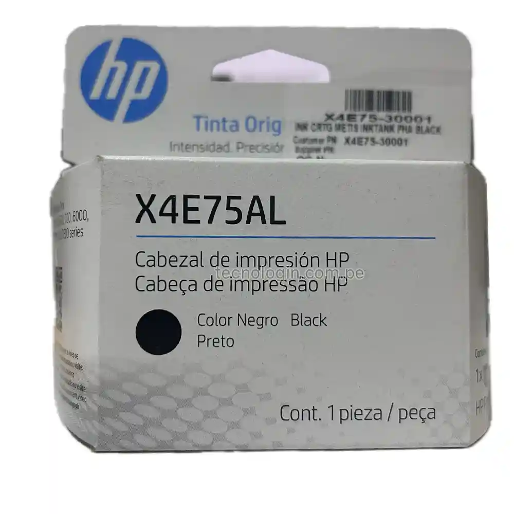 Cabezal HP X4E75AL Negro Smart Tank 510, 515, 530, 615