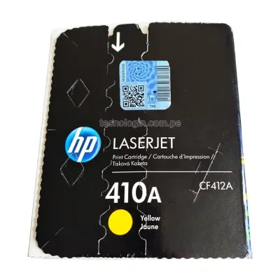Tóner HP CF412A 410A Yellow LaserJet M377, M452, M477