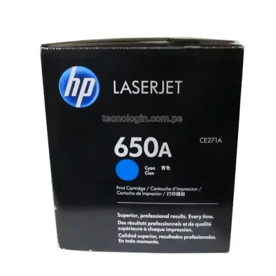 Tóner HP CE271A 650A Cyan CP5520, M750DN, CP5525DN