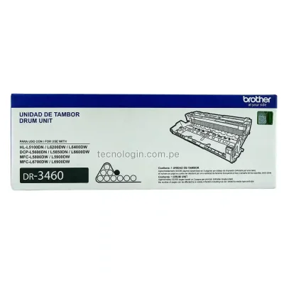 Tambor Brother DR-3460 DCP-L5650DN, MFC-L5900DW, L6700DW.