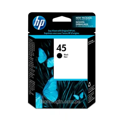 Tinta HP 51645AL 45 Negro DeskJet 712, 720, 722, 820, 830,
