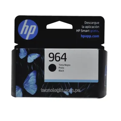 Tinta HP 3JA53AL 964 Negro OfficeJet Pro 9010, 9020