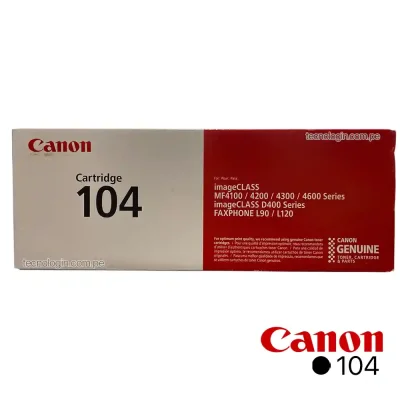 Toner Canon 104 Negro L120, MF4150, MF4270, MF4680, MF4690