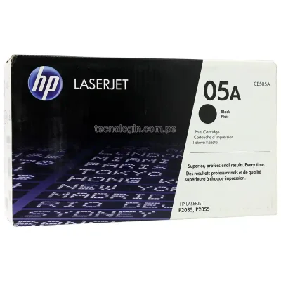 Tóner HP CE505A 05A Negro LaserJet P2055DN, P2050, P2035