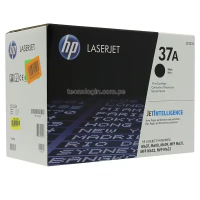 Tóner HP CF237A 37A Negro LaserJet  M607, M608, M609