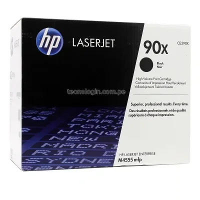 Tóner HP CE390X 90X LaserJet M601, M602, M603, M4555