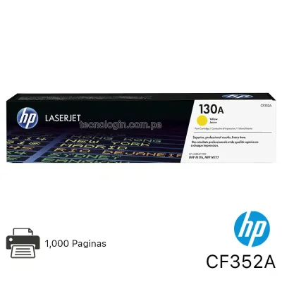 Tóner HP CF352A 130A Yellow LaserJet Pro MFP M176n, 177fw