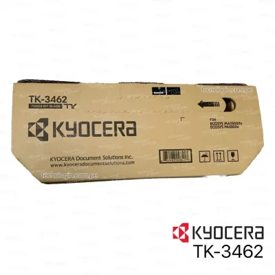 Toner Kyocera TK-3462 Negro Ecosys PA5500x, MA5500ifx Original - 30,500 Paginas