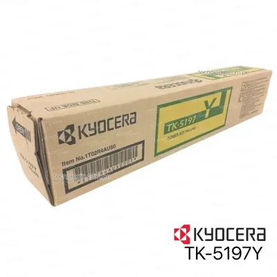 Toner Kyocera TK-5197Y Yellow 306CI, 307CI, 308CI - 7,000 Páginas