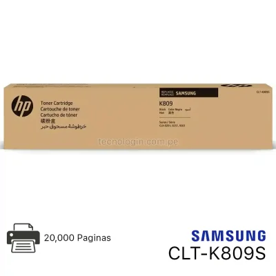 Tóner Samsung CLT-K809S Negro CLX-9201nd CLX-9201na