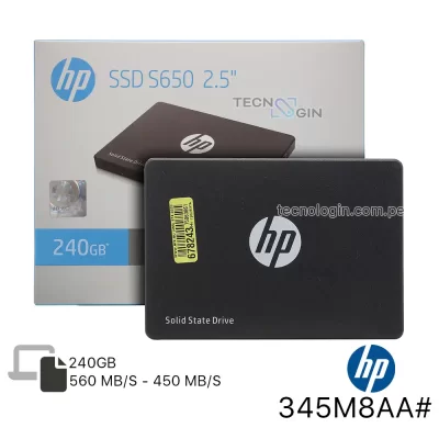Disco Solido SSD HP SSD S650 240GB 2.5