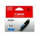 Tinta Canon CLI-151C Cyan Pixma iP7210, iP8710, iX6810, MG5410, MG5610