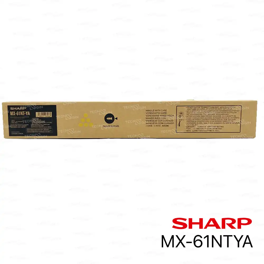 Toner Sharp MX-61NTYA Yellow Sharp MX-2630N, MX-2651, MX-3050NV, MX-3051